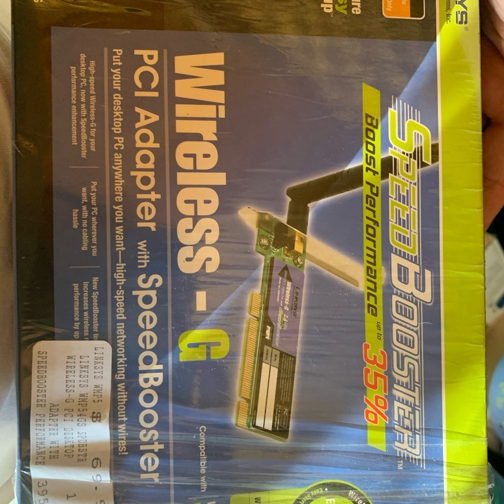 Wireless speed booster pci adapter
